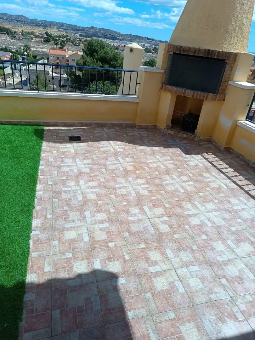 Terrasse von Wohnung zur Miete in Mutxamel mit Heizung, Terrasse und Schwimmbad