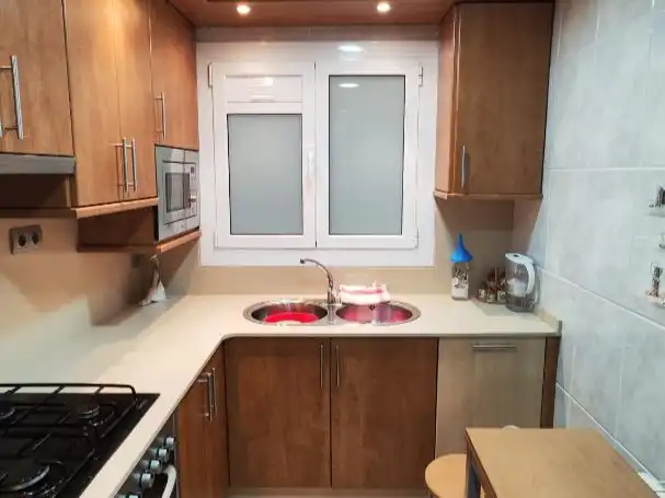 Kitchen of Flat for sale in Sant Feliu de Llobregat  with Air Conditioner, Heating and Furnished