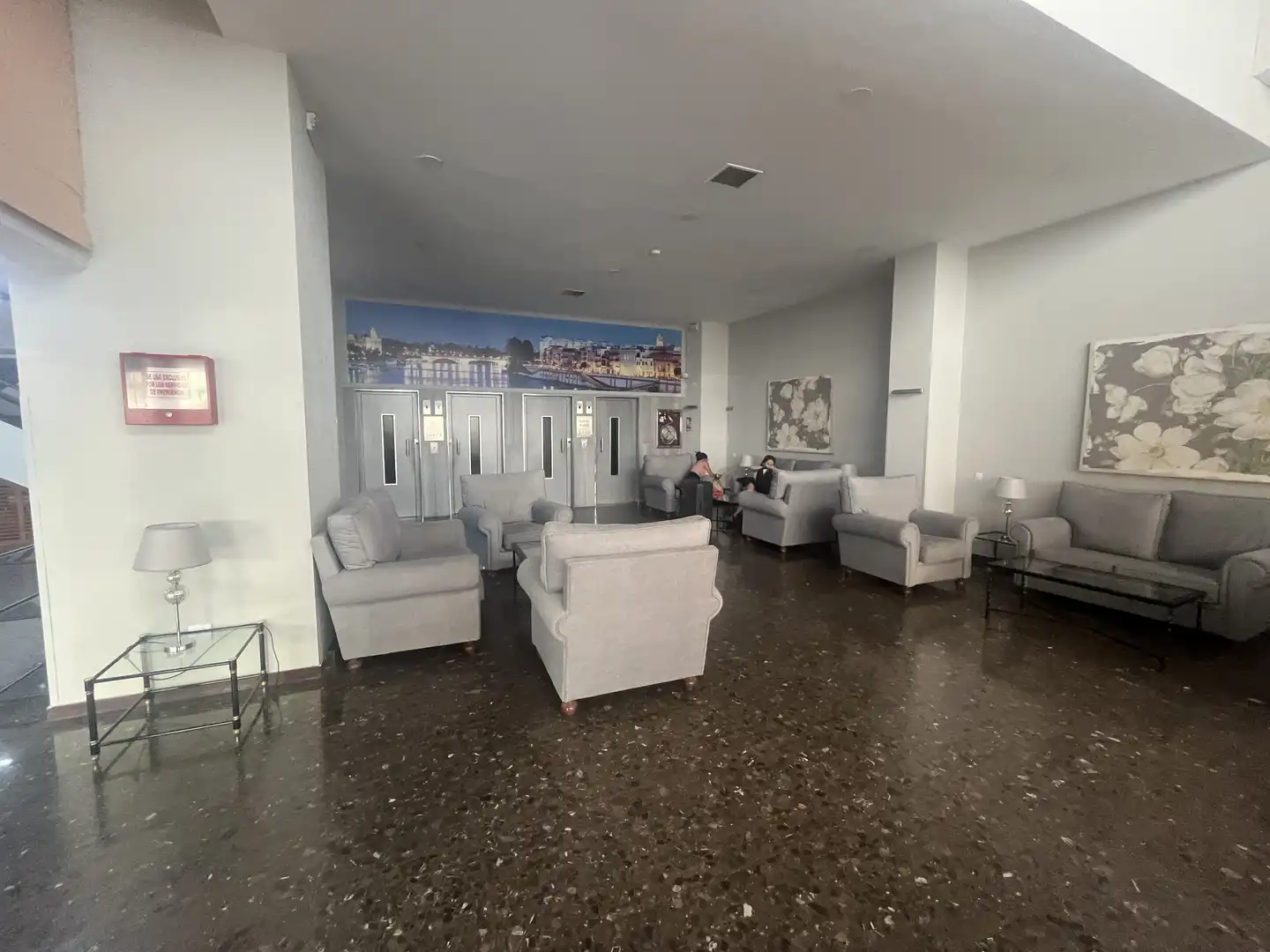 Sala de estar de Estudio de alquiler en Sevilla con Aire acondicionado, Calefacción y Amueblado