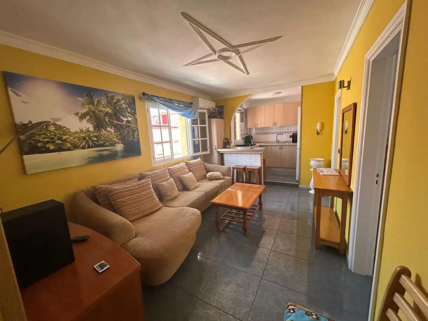 Sala de estar de Piso de alquiler en Ingenio con Aire acondicionado y Amueblado