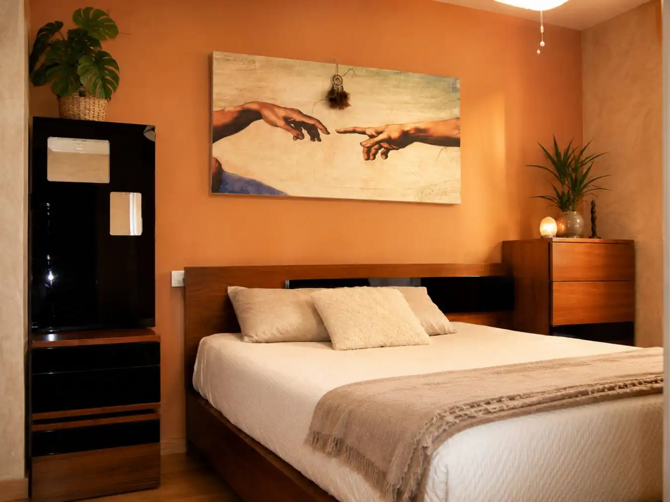 Schlafzimmer von Dachboden zum Verkauf in Mairena del Aljarafe mit Klimaanlage, Parkett und Terrasse