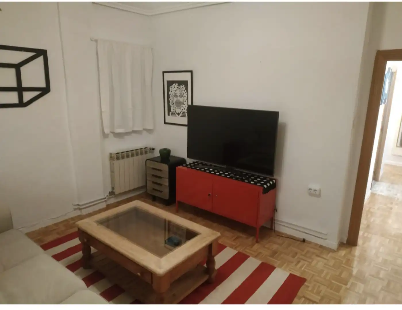 Wohnung zur Miete in Calle de Tirso de Molina, 7, Rondilla Wohnzimmer von Wohnung zur Miete in Valladolid mit Heizung, Parkett und Terrasse