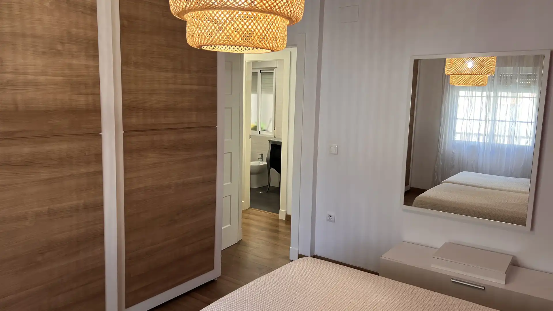 Bedroom of Flat for sale in Las Gabias  with Parquet flooring, Terrace and Storage room