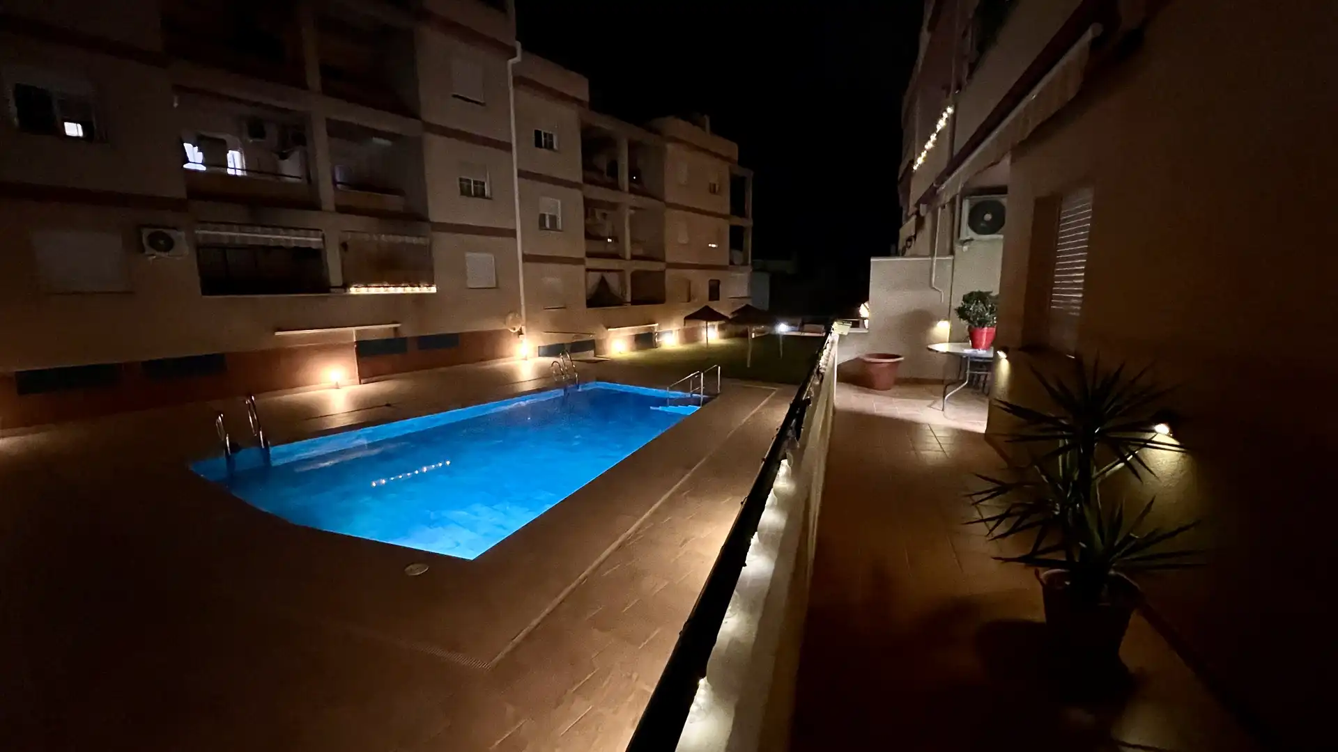 Swimming pool of Flat for sale in Las Gabias  with Parquet flooring, Terrace and Storage room