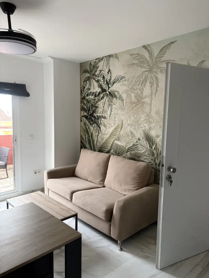 Apartamento de alquiler en Calle Pablo Coso Calero, 2, Avenida Juan Diego Sala de estar de Apartamento de alquiler en Bormujos con Aire acondicionado, Amueblado y Balcón