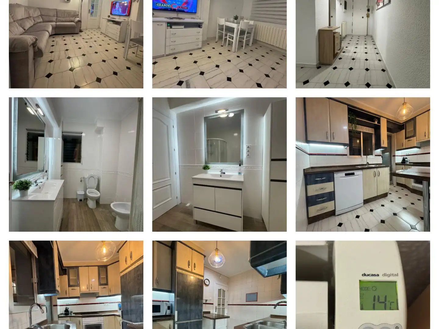 Flat for rent in Calle Cruz de Granada, Angustias - Chana - Encina Kitchen of Flat for rent in Granada with Air Conditioner, Heating and Furnished