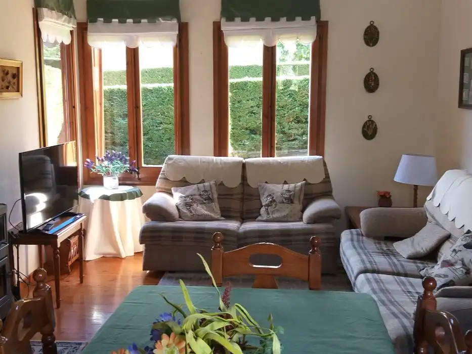 Sala d'estar de Casa adosada de lloguer en Alp amb Terrassa
