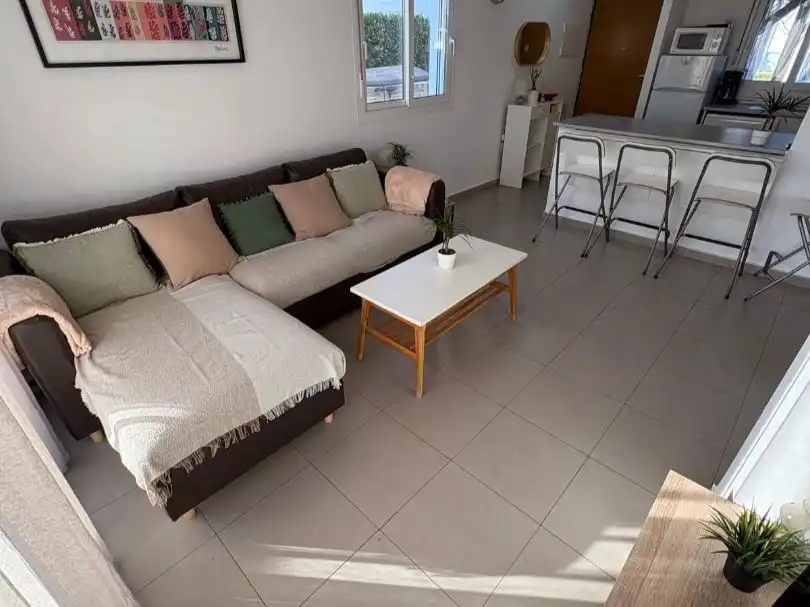 Apartamento de alquiler en Calle Anacardo, 78, Mar Menor Golf Sala de estar de Apartamento de alquiler en Torre-Pacheco con Aire acondicionado, Calefacción y Jardín privado