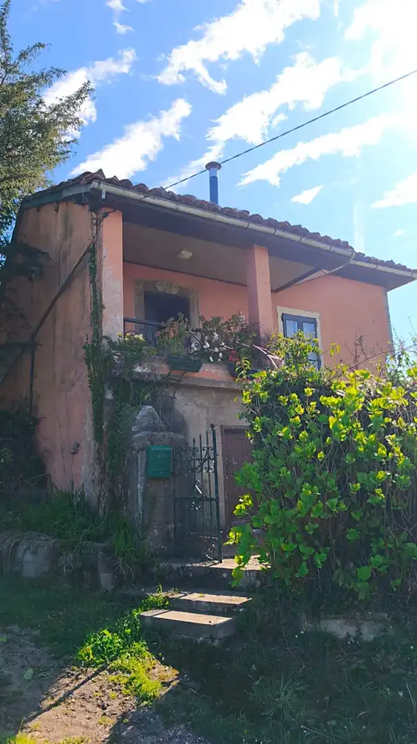 Vista exterior de Finca rústica en venda en Grado amb Jardí privat, Terrassa i Traster