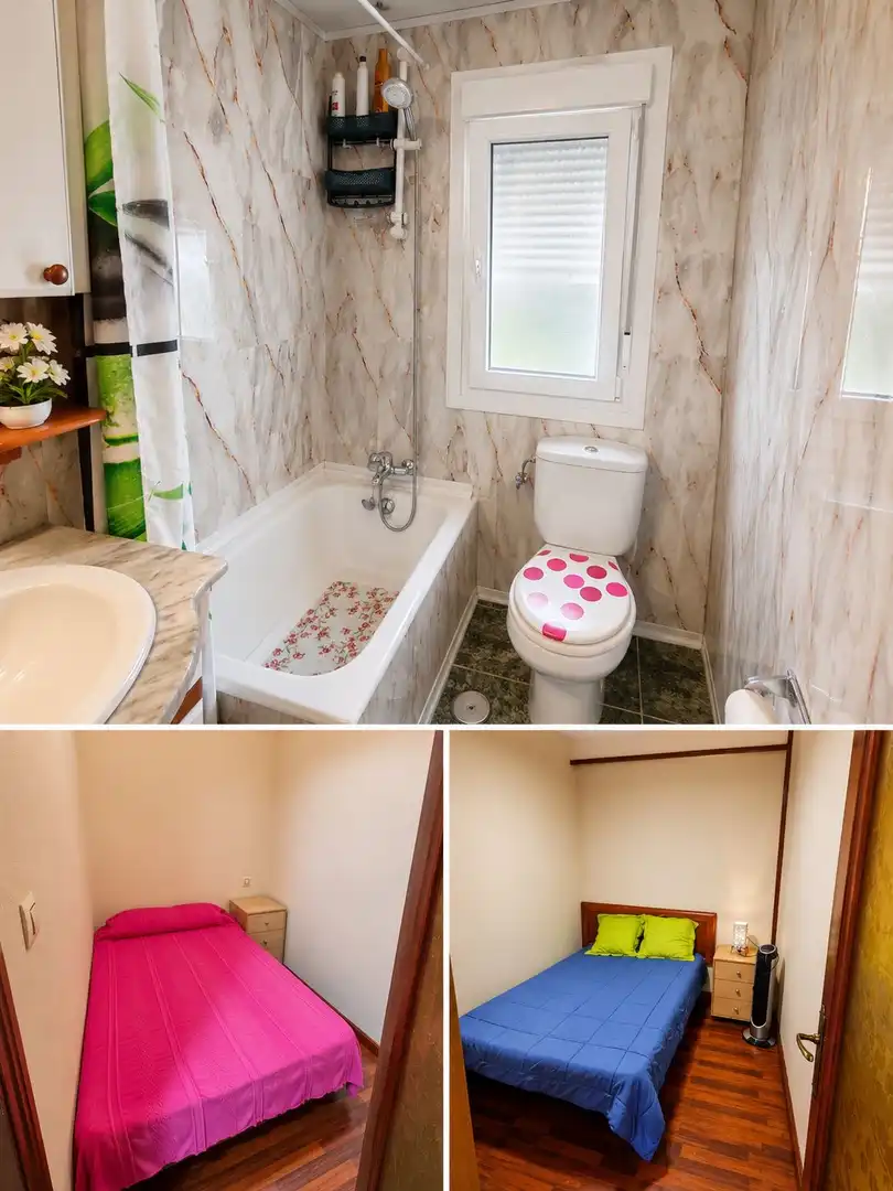 Flat for sale in Avenida Salvador Allende, 32, Roces Bathroom of Flat for sale in Gijón with Parquet flooring and Furnished