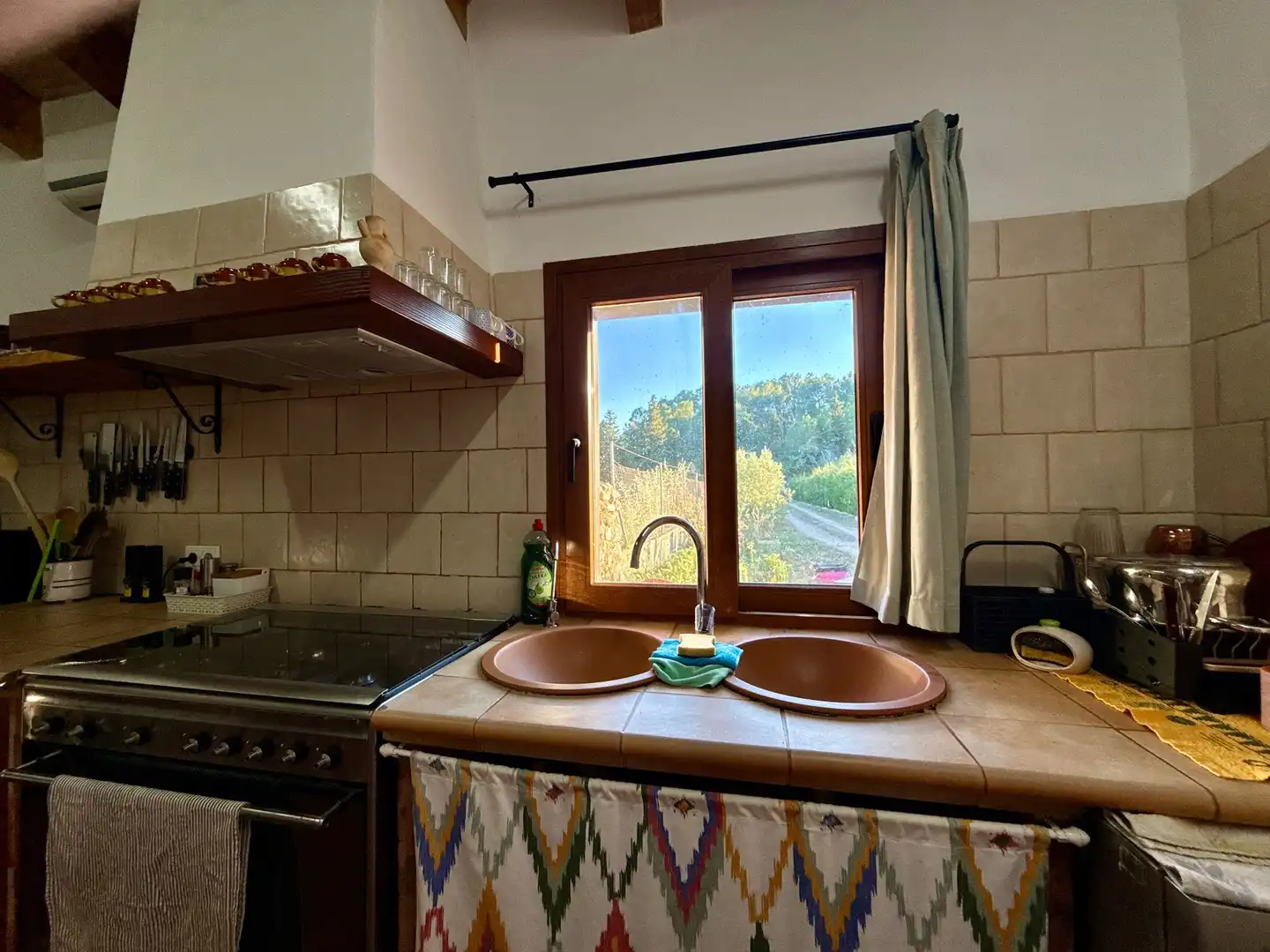 Cocina de Finca rústica en venta en Lloseta con Aire acondicionado, Terraza y Piscina