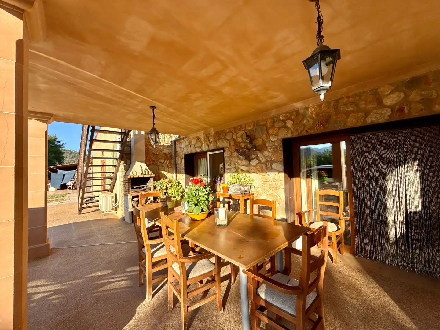 Terraza de Finca rústica en venta en Lloseta con Aire acondicionado, Terraza y Piscina