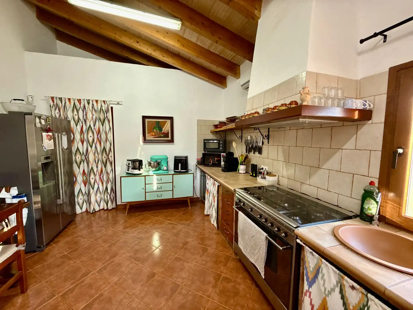 Cocina de Finca rústica en venta en Lloseta con Aire acondicionado, Terraza y Piscina