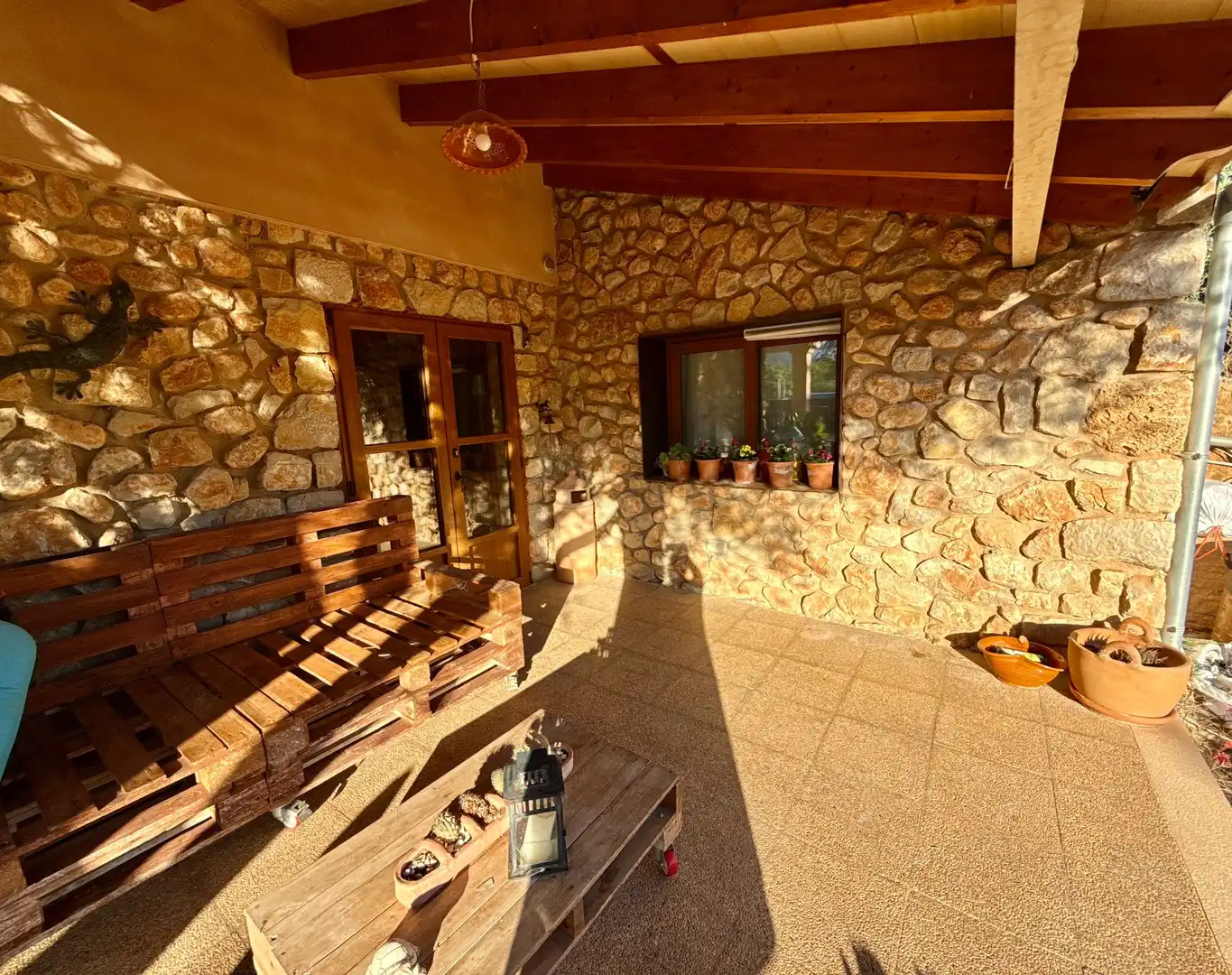 Terraza de Finca rústica en venta en Lloseta con Aire acondicionado, Terraza y Piscina