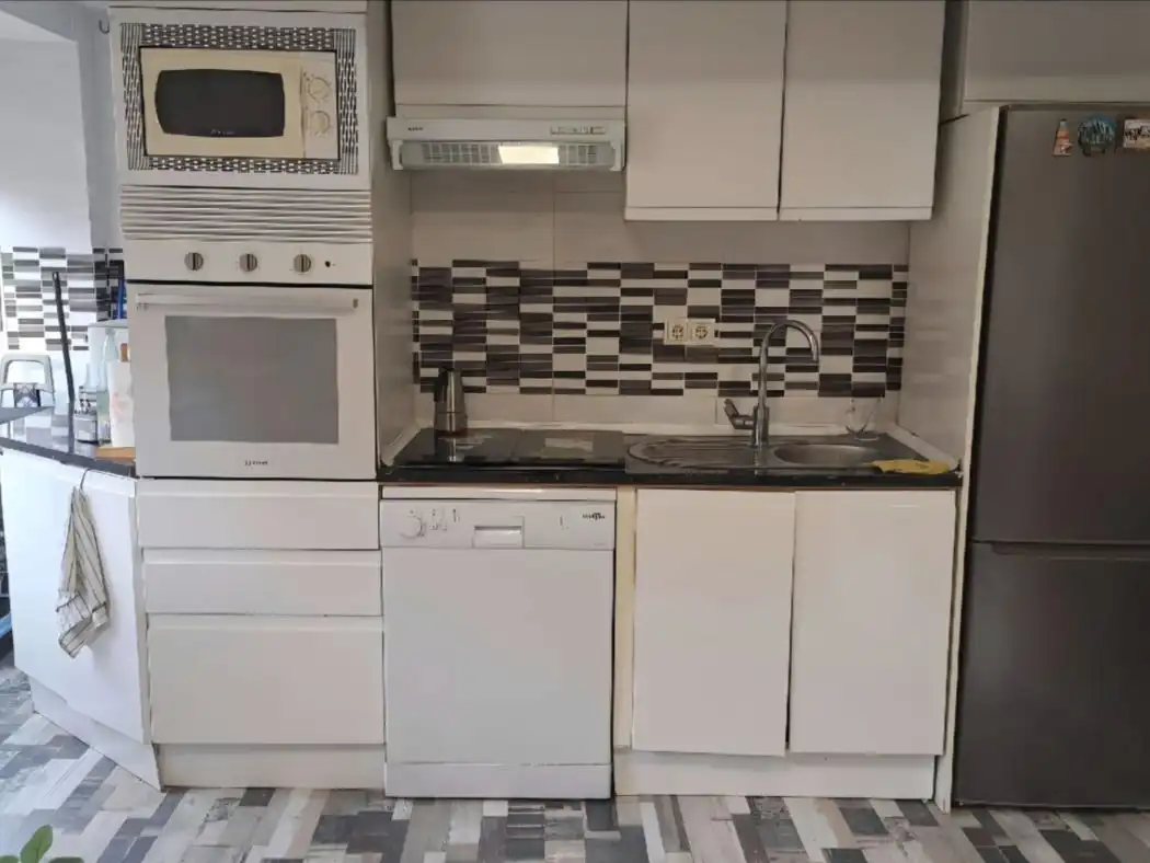 Kitchen of Flat for sale in  Madrid Capital  with Air Conditioner