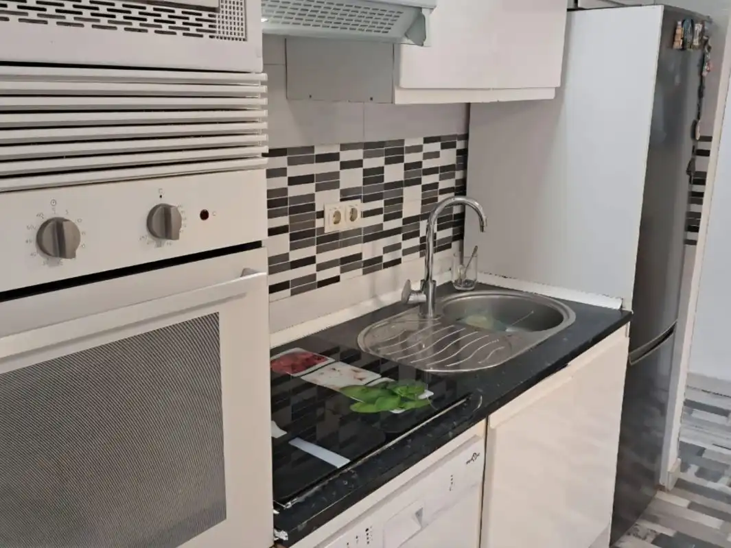 Kitchen of Flat for sale in  Madrid Capital  with Air Conditioner