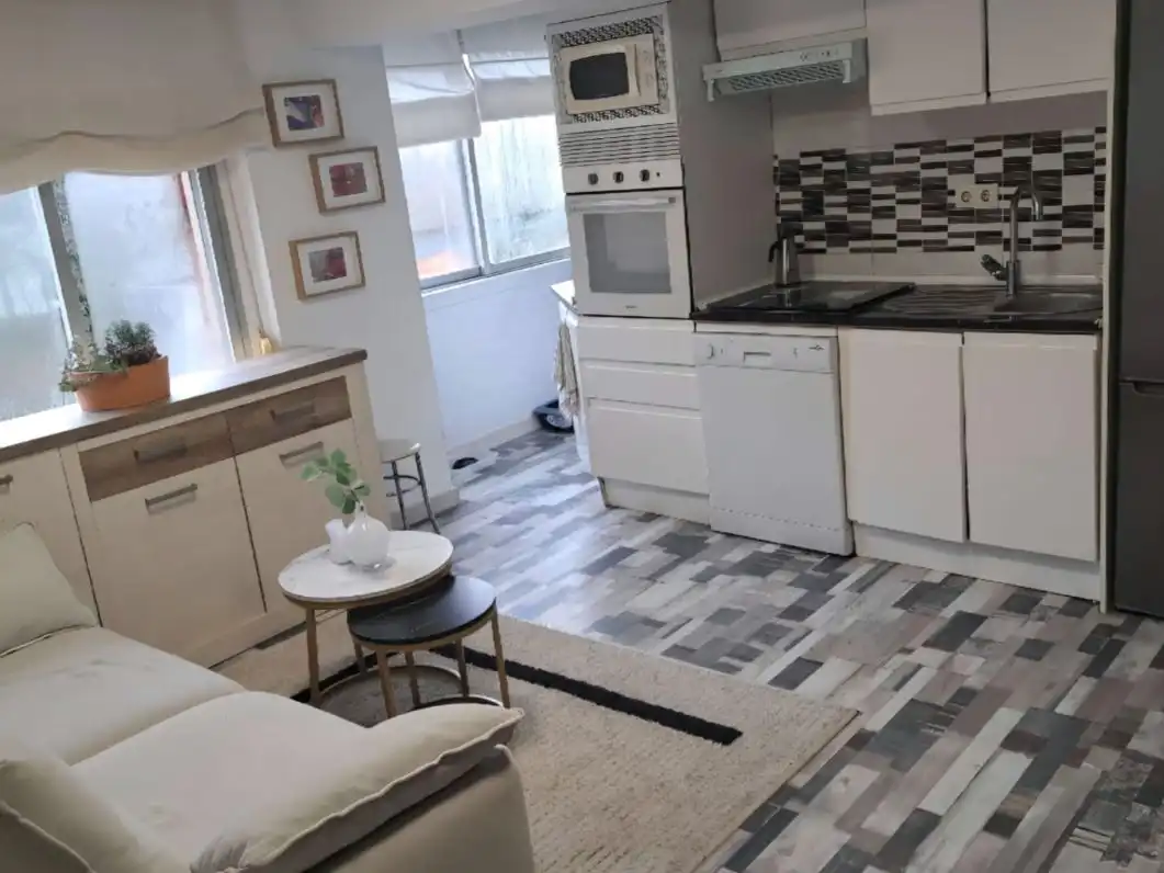 Kitchen of Flat for sale in  Madrid Capital  with Air Conditioner