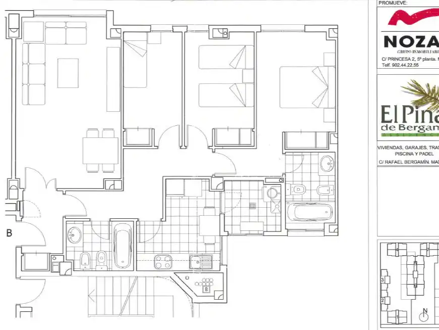Wohnung zum Verkauf in Calle de Rafael Bergamín, 5, San Juan Bautista Wohnung zum Verkauf in Madrid Capital mit Klimaanlage und Schwimmbad