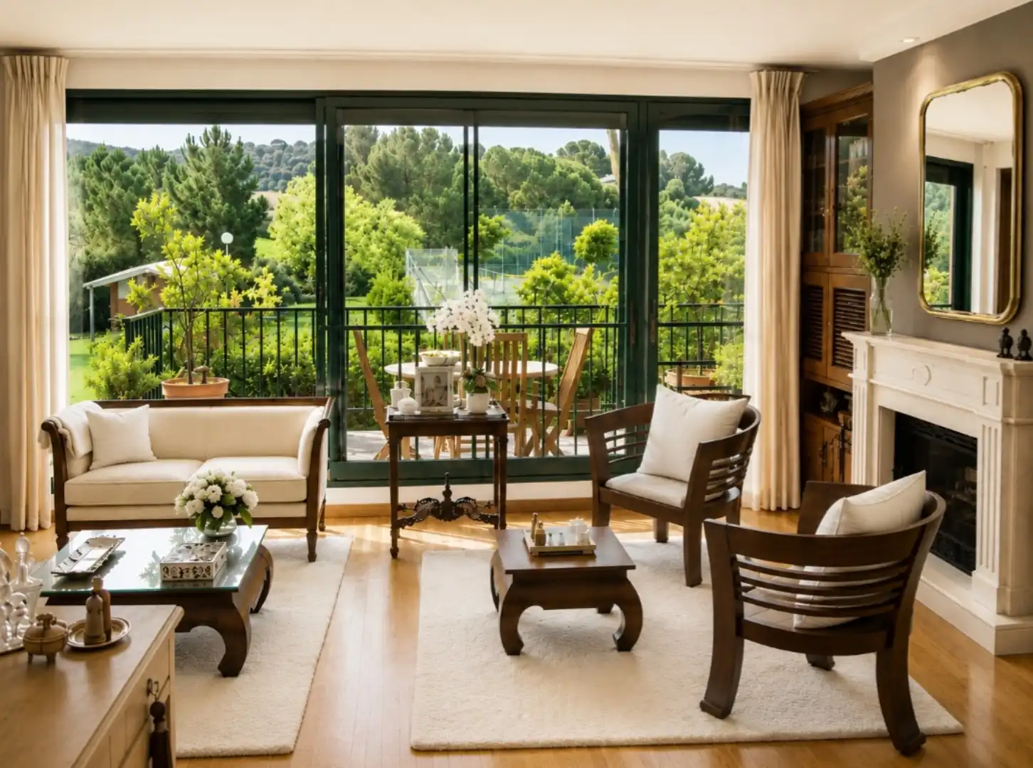 Casa o chalet en venta en Calle los Sauces, 22, Llanera Sala de estar de Casa o chalet en venta en Llanera con Calefacción, Jardín privado y Parquet