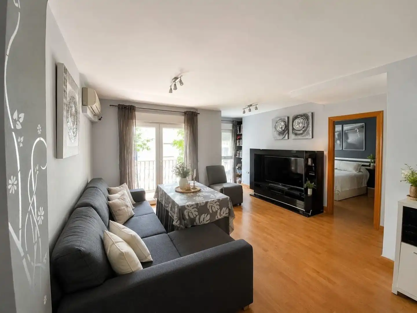 Sala de estar de Piso en venta en  Granada Capital con Aire acondicionado y Balcón