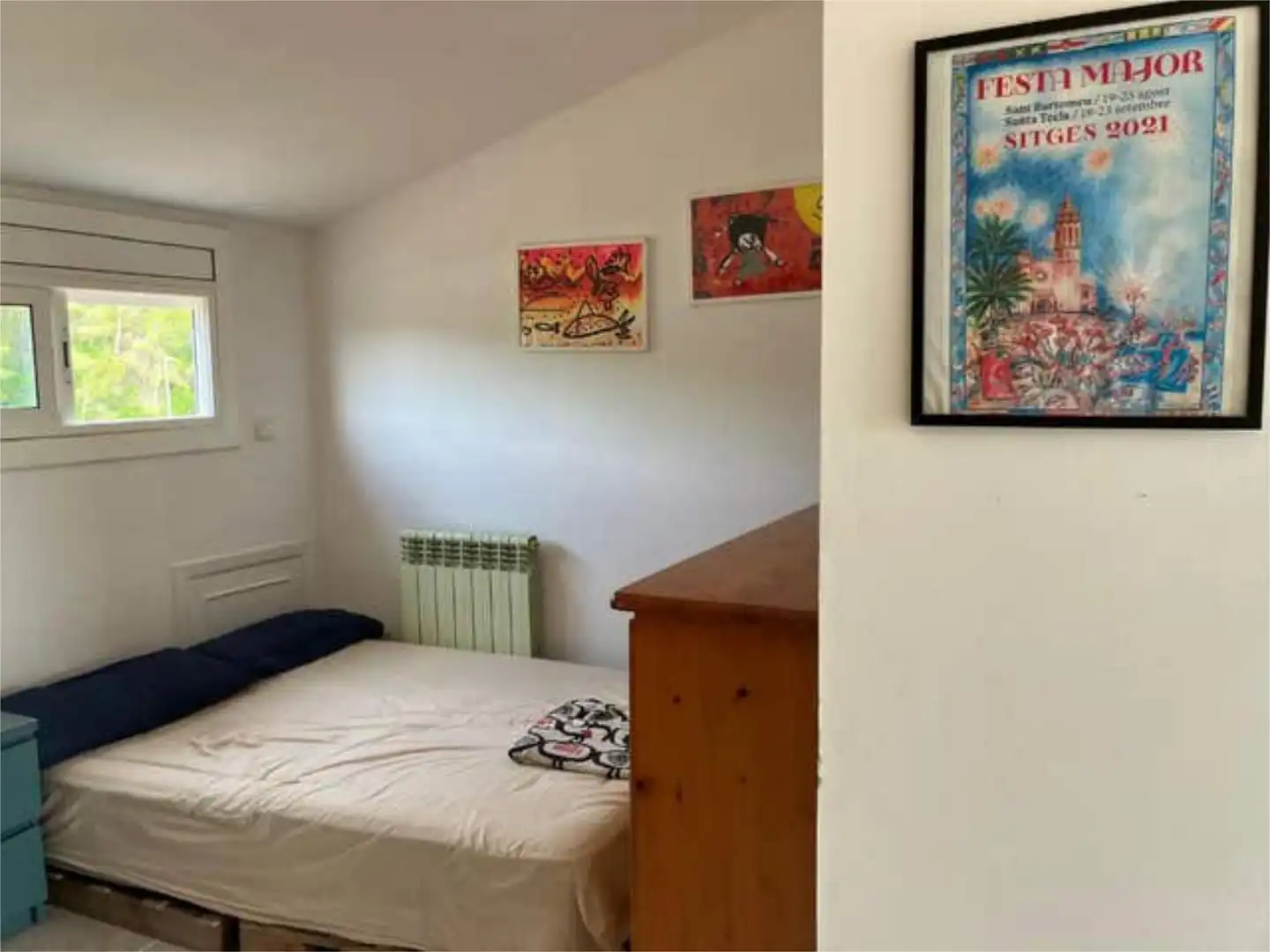 Habitación de Estudio de alquiler en Sant Pere de Ribes con Calefacción, Terraza y Amueblado