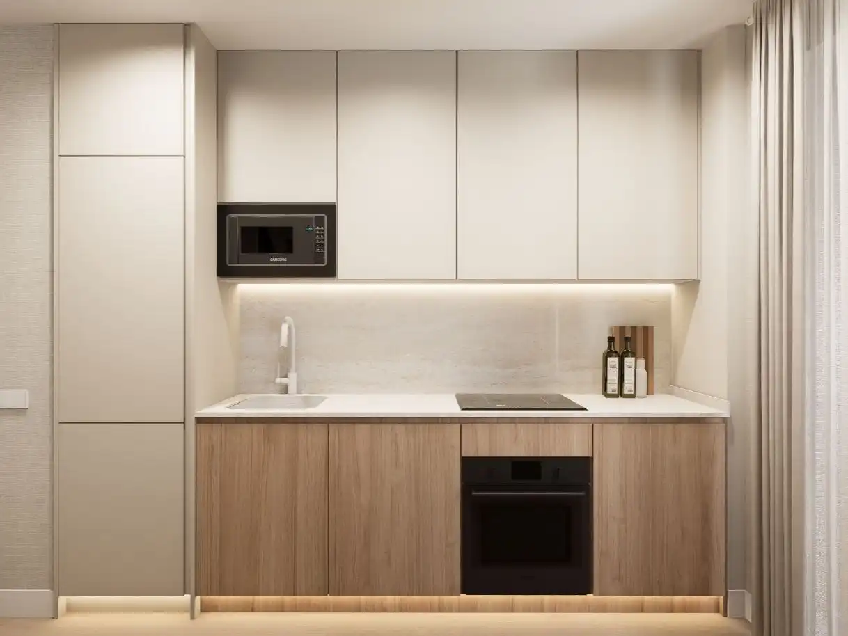 Kitchen of Flat for sale in  Madrid Capital  with Air Conditioner