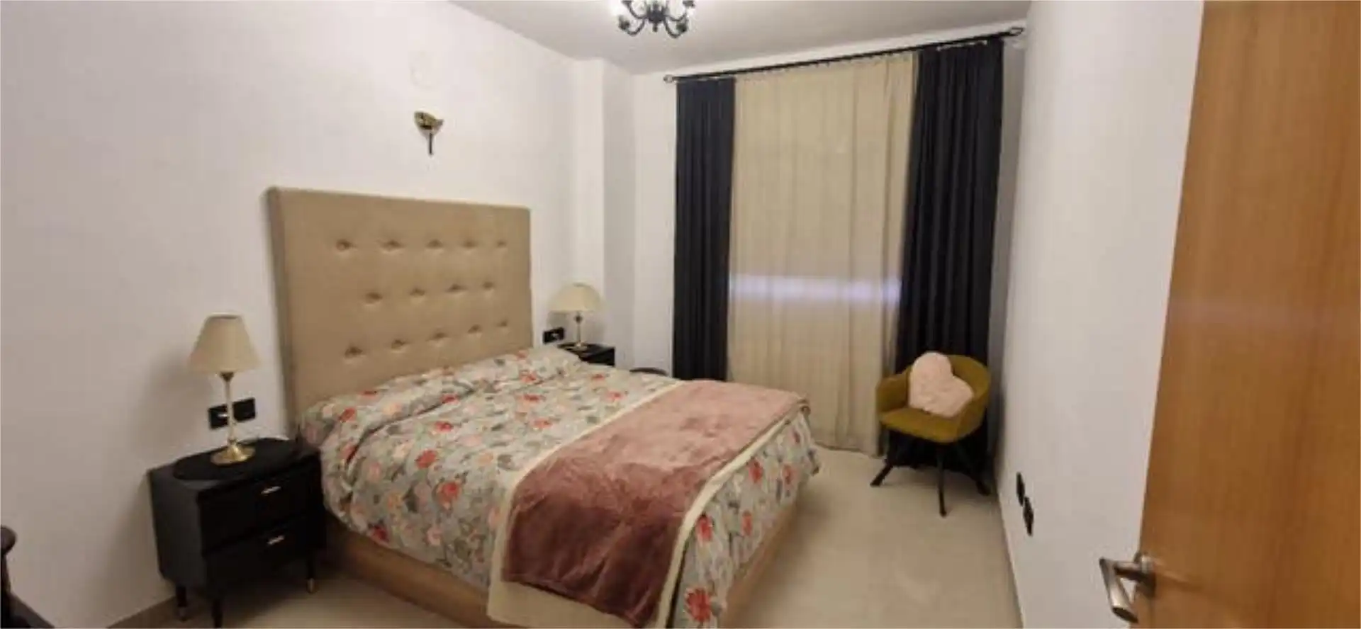 Dormitori de Apartament de lloguer en Don Benito amb Calefacció i Moblat