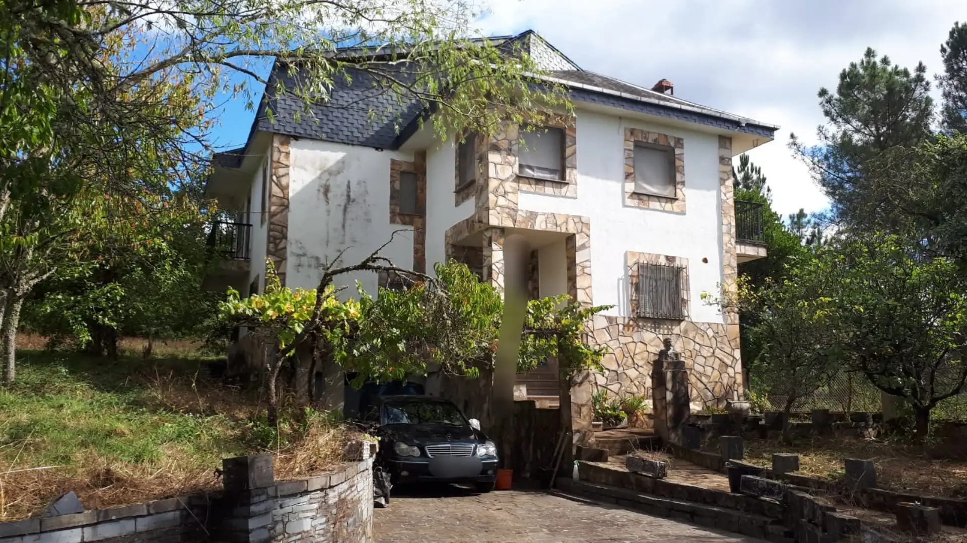 Exterior view of Houses for sale in A Pobra do Brollón   with Heating, Private garden and Terrace