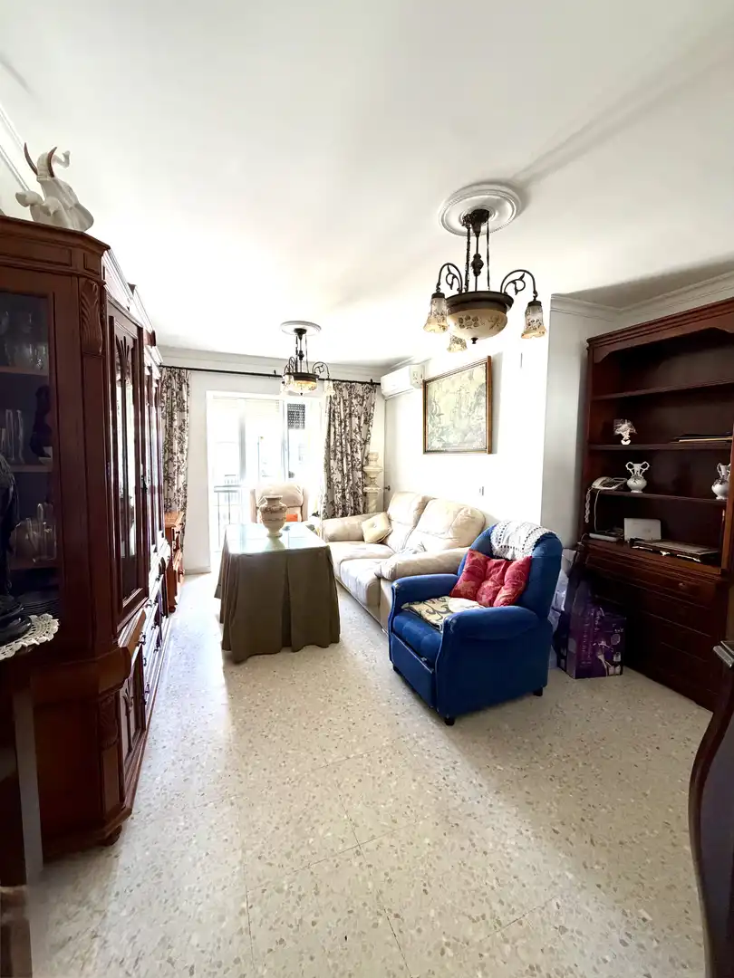 Flat for sale in Avenida de Huelva, Bonanza - Avda de Huelva - Barrio Andalucia Living room of Flat for sale in Sanlúcar de Barrameda with Air Conditioner, Furnished and Balcony