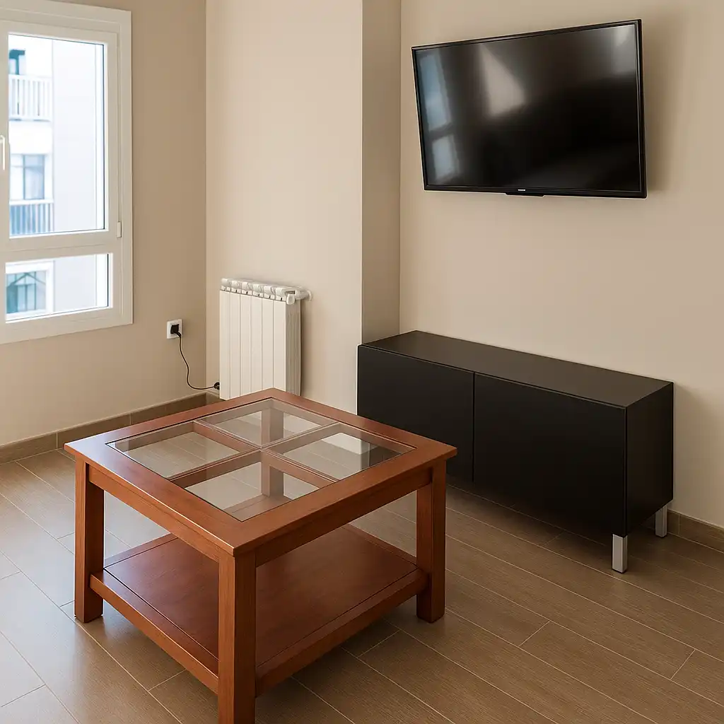 Sala d'estar de Loft de lloguer en Cuenca amb Calefacció i Moblat