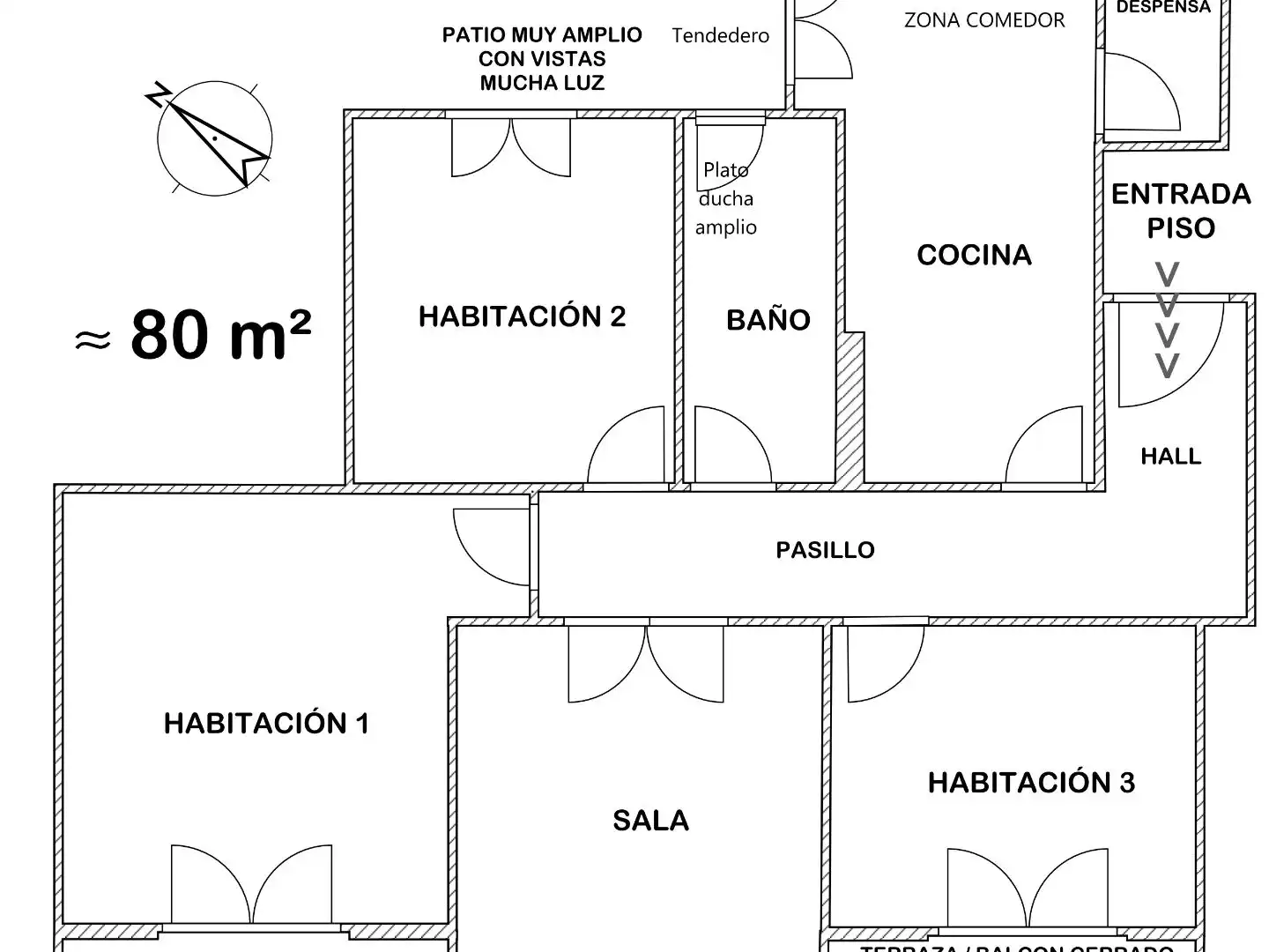 Piso en venta en Bailen Kalea, 3, Azeta - Abatxolo Piso en venta en Portugalete con Balcón