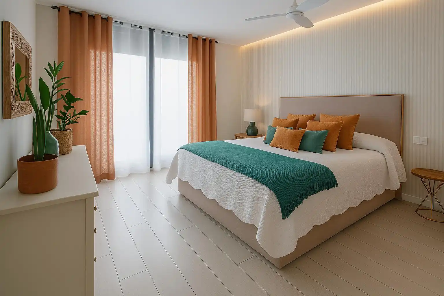 Houses for sale in Calle de la Navallera, 7a3, Centro Comercial - Hospital Bedroom of Houses for sale in Torrelodones with Air Conditioner, Terrace and Swimming Pool