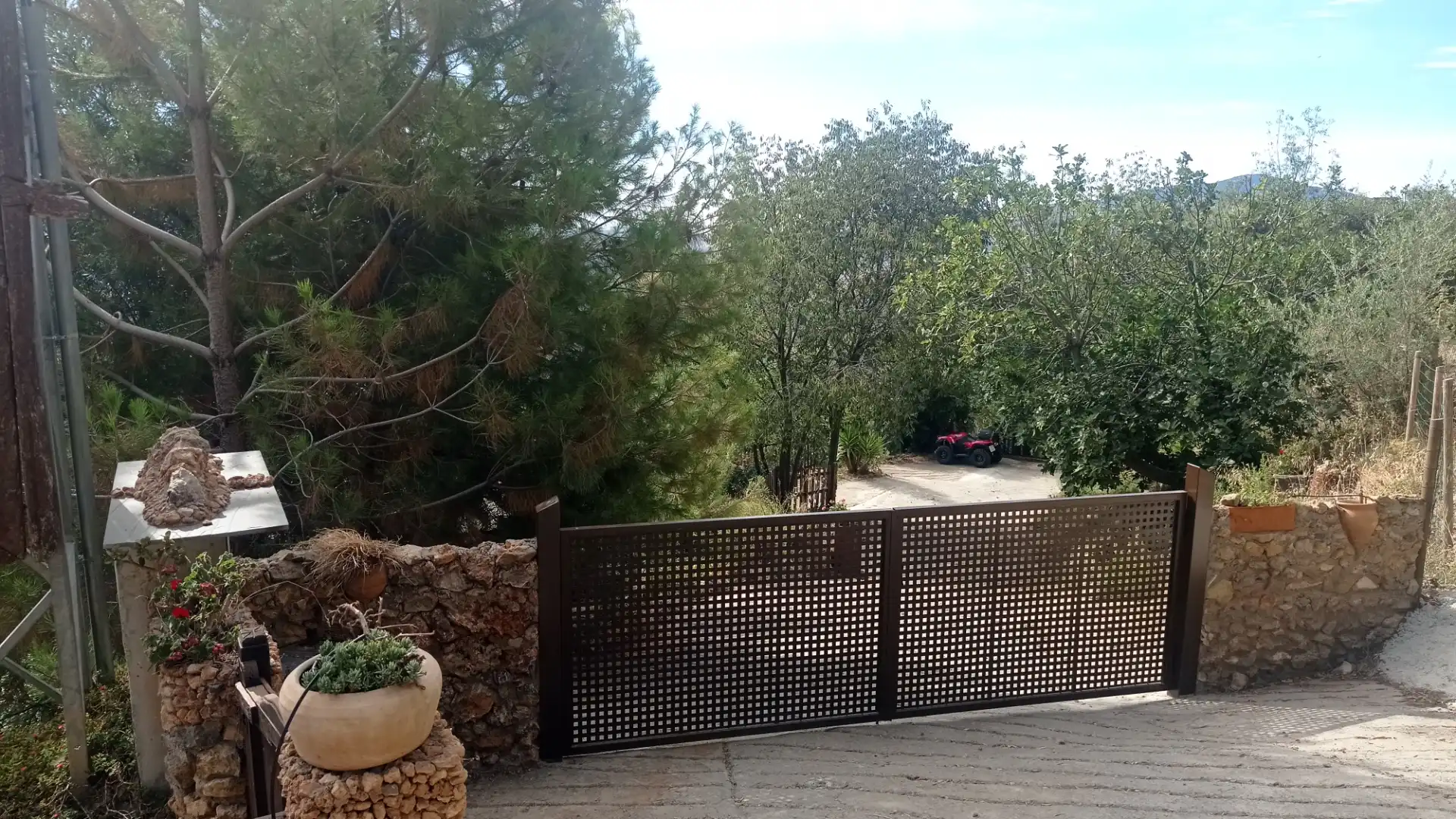 Terraza de Finca rústica de alquiler en Alpujarra de la Sierra con Calefacción, Jardín privado y Terraza