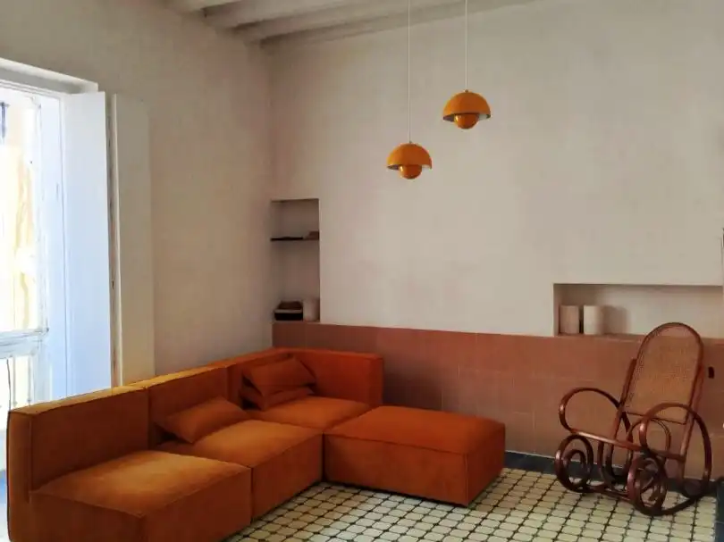 Sala de estar de Piso de alquiler en Cádiz con Amueblado y Balcón