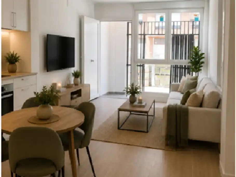 Living room of Flat for sale in  Pamplona / Iruña  with Heating and Terrace