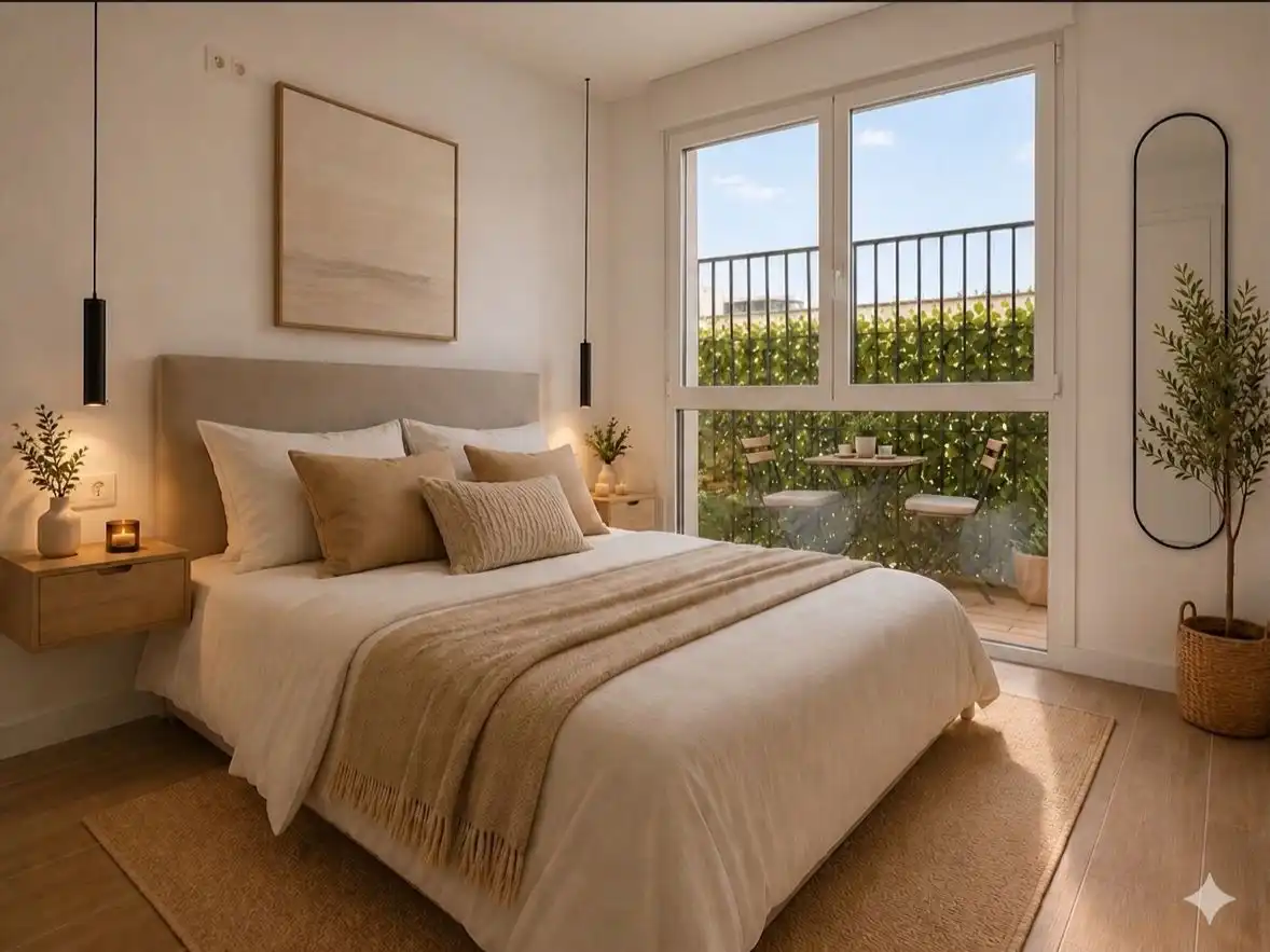 Bedroom of Flat for sale in  Pamplona / Iruña  with Heating and Terrace