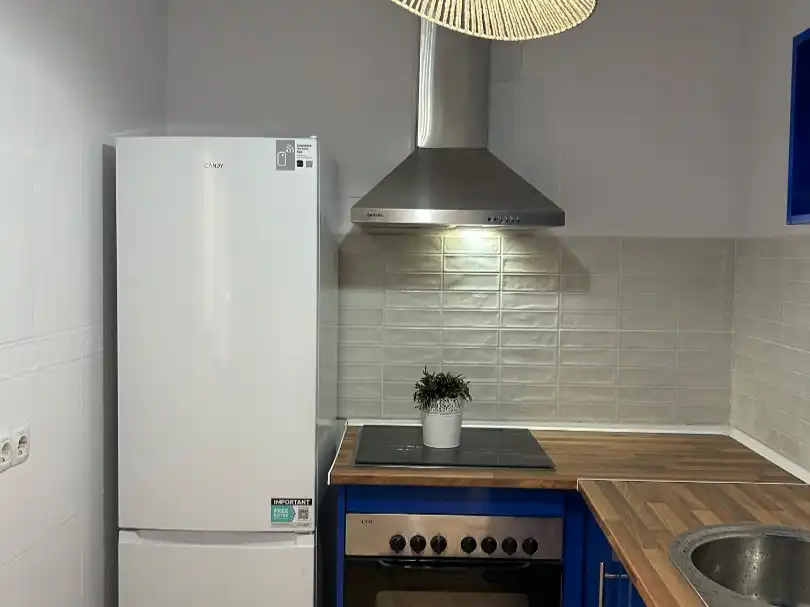 Kitchen of Flat for rent in Badajoz  with Air Conditioner and Furnished