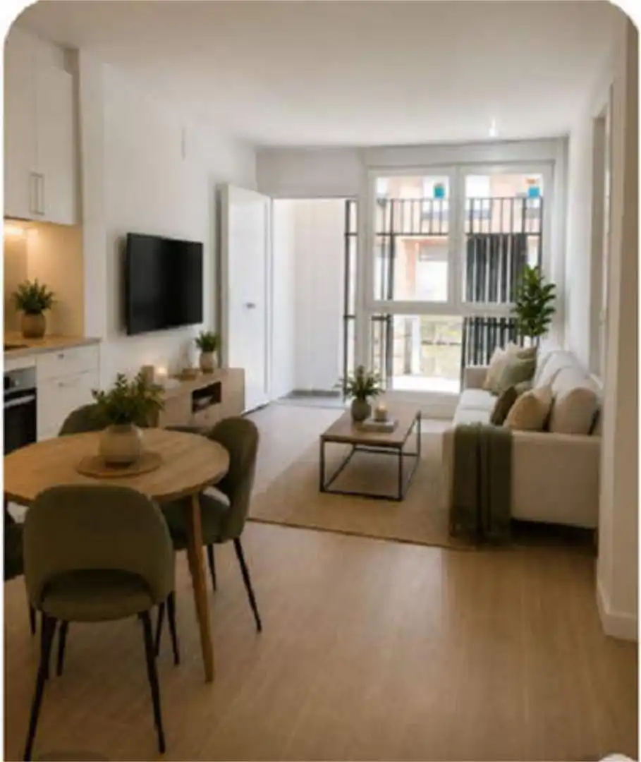 Piso en venta en Rochapea Sala de estar de Piso en venta en Pamplona / Iruña con Terraza