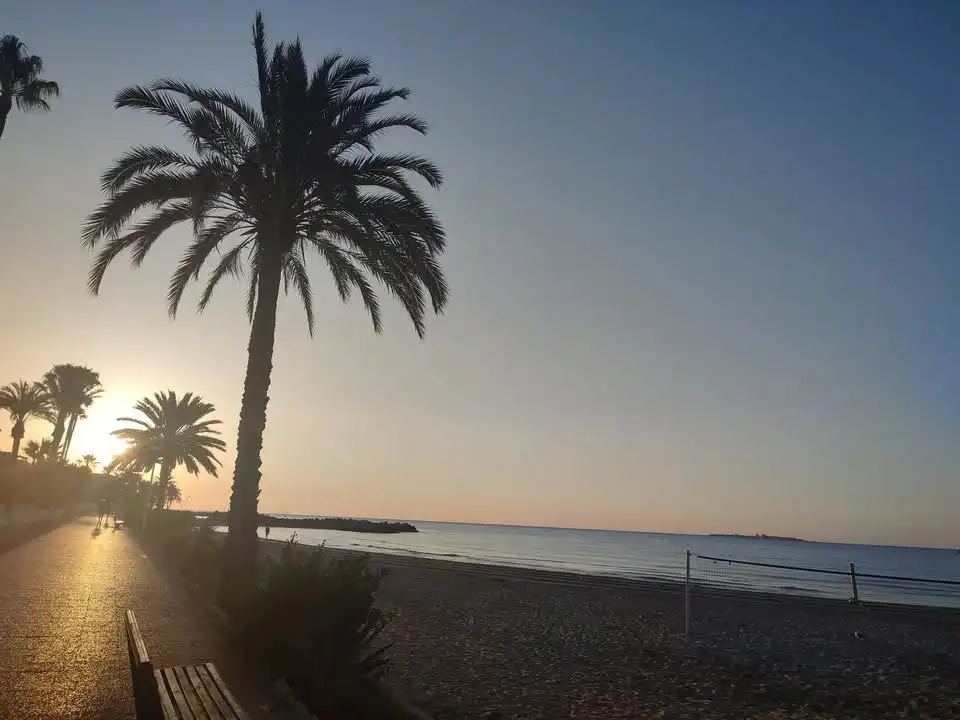 Wohnung zur Miete in Avenida Cristóbal Sanz, 24, Playa Tamarit - Playa Lissa Außenansicht von Wohnung zur Miete in Santa Pola mit Heizung, Parkett und Terrasse
