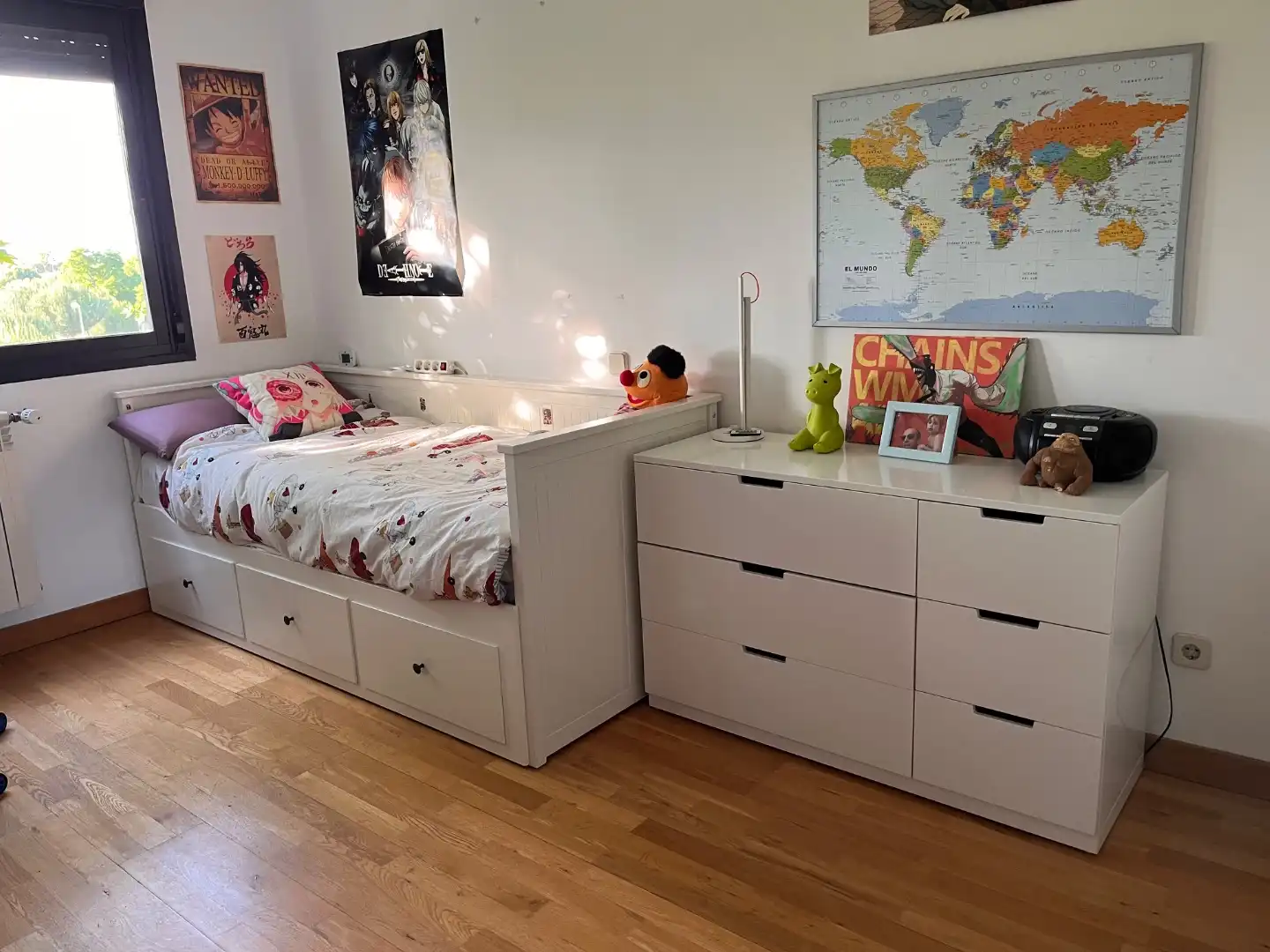 Flat for sale in Calle de la Bahía de Málaga, 8, Corralejos - Campo de las Naciones Bedroom of Flat for sale in Madrid Capital with Air Conditioner, Terrace and Swimming Pool