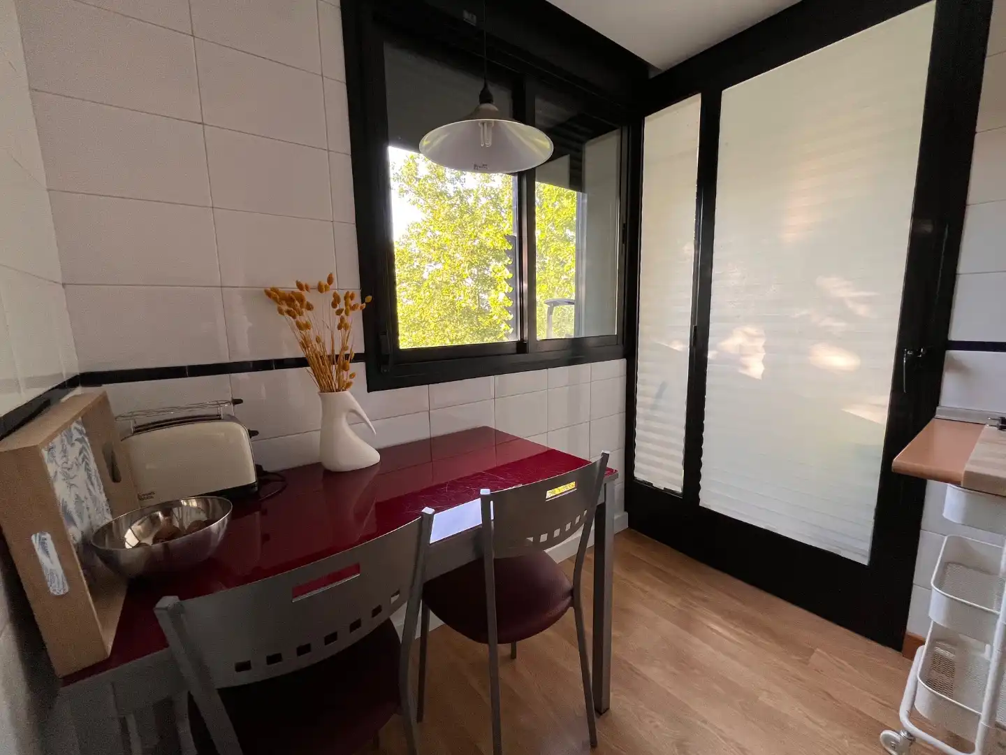 Flat for sale in Calle de la Bahía de Málaga, 8, Corralejos - Campo de las Naciones Dining room of Flat for sale in Madrid Capital with Air Conditioner, Terrace and Swimming Pool