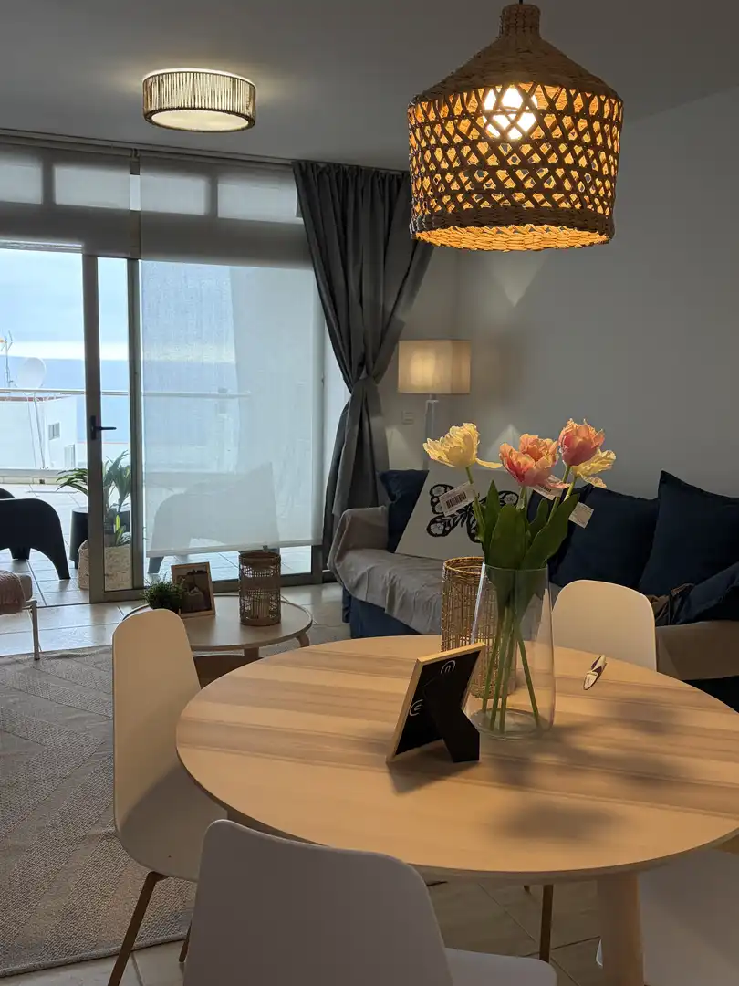 Sala de estar de Piso de alquiler en La Matanza de Acentejo con Terraza, Amueblado y Balcón