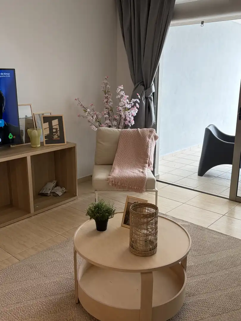 Sala de estar de Piso de alquiler en La Matanza de Acentejo con Terraza, Amueblado y Balcón