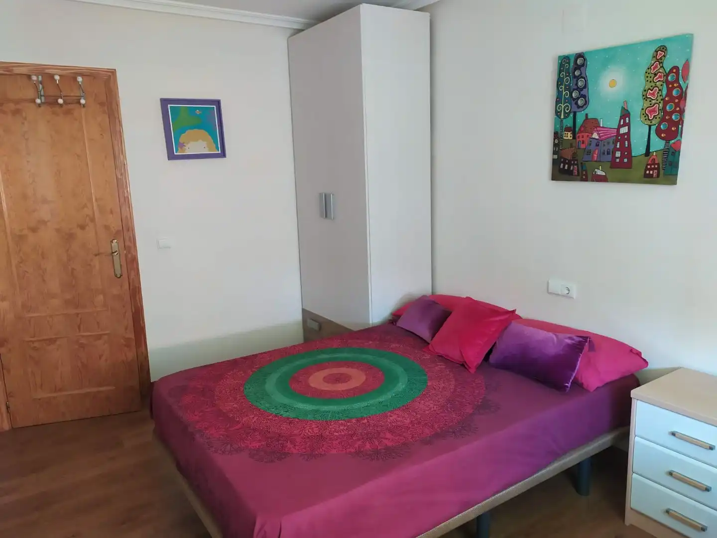 Bedroom of Flat for share in Alicante / Alacant  with Air Conditioner, Parquet flooring and Swimming Pool