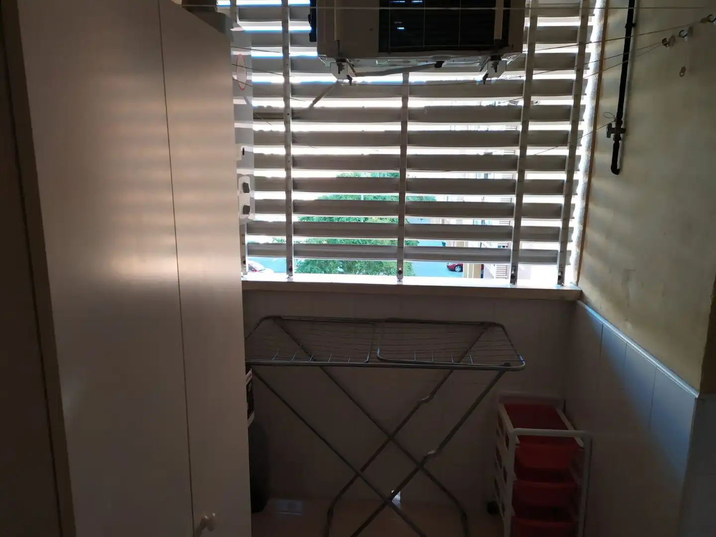 Balcony of Flat for share in Alicante / Alacant  with Air Conditioner, Parquet flooring and Swimming Pool