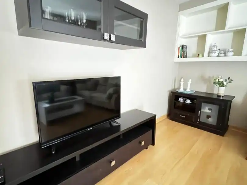Living room of Flat for rent in Montijo  with Air Conditioner, Heating and Parquet flooring