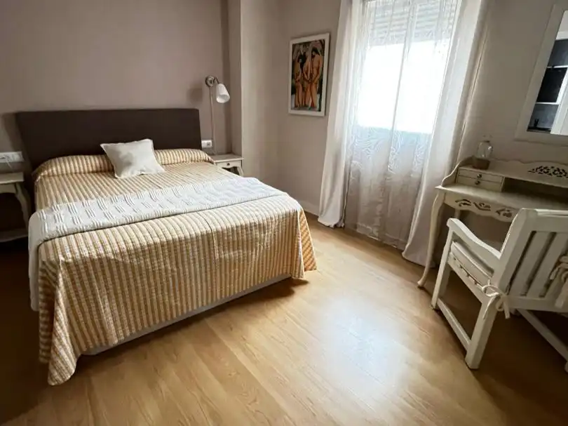Bedroom of Flat for rent in Montijo  with Air Conditioner, Heating and Parquet flooring