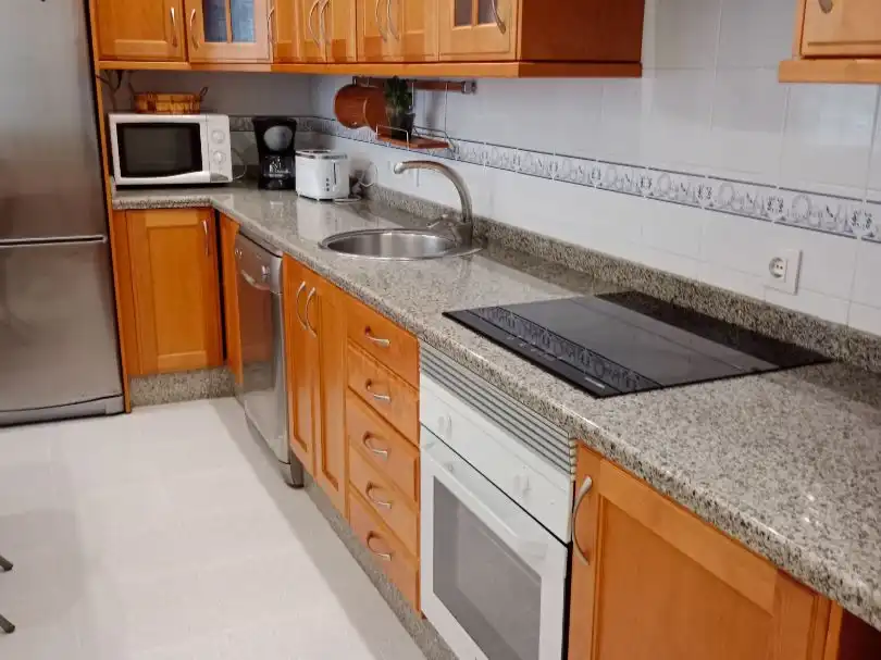 Kitchen of Flat for rent in Montijo  with Air Conditioner, Heating and Parquet flooring