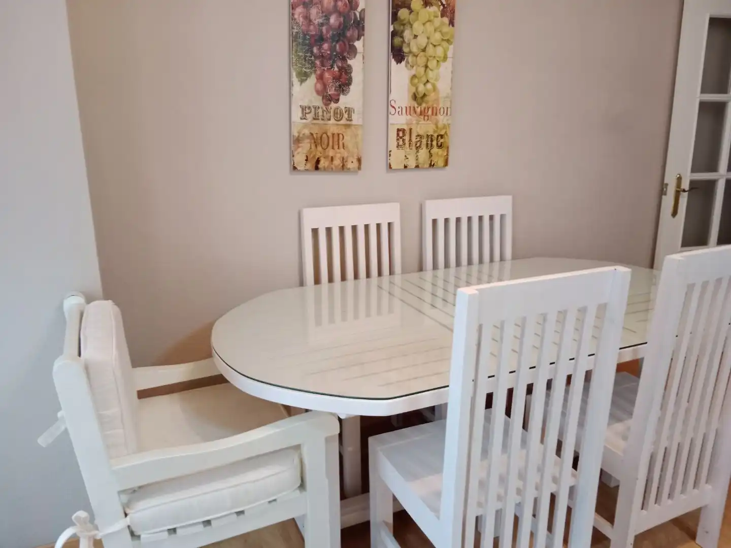 Dining room of Flat for rent in Montijo  with Air Conditioner, Heating and Parquet flooring