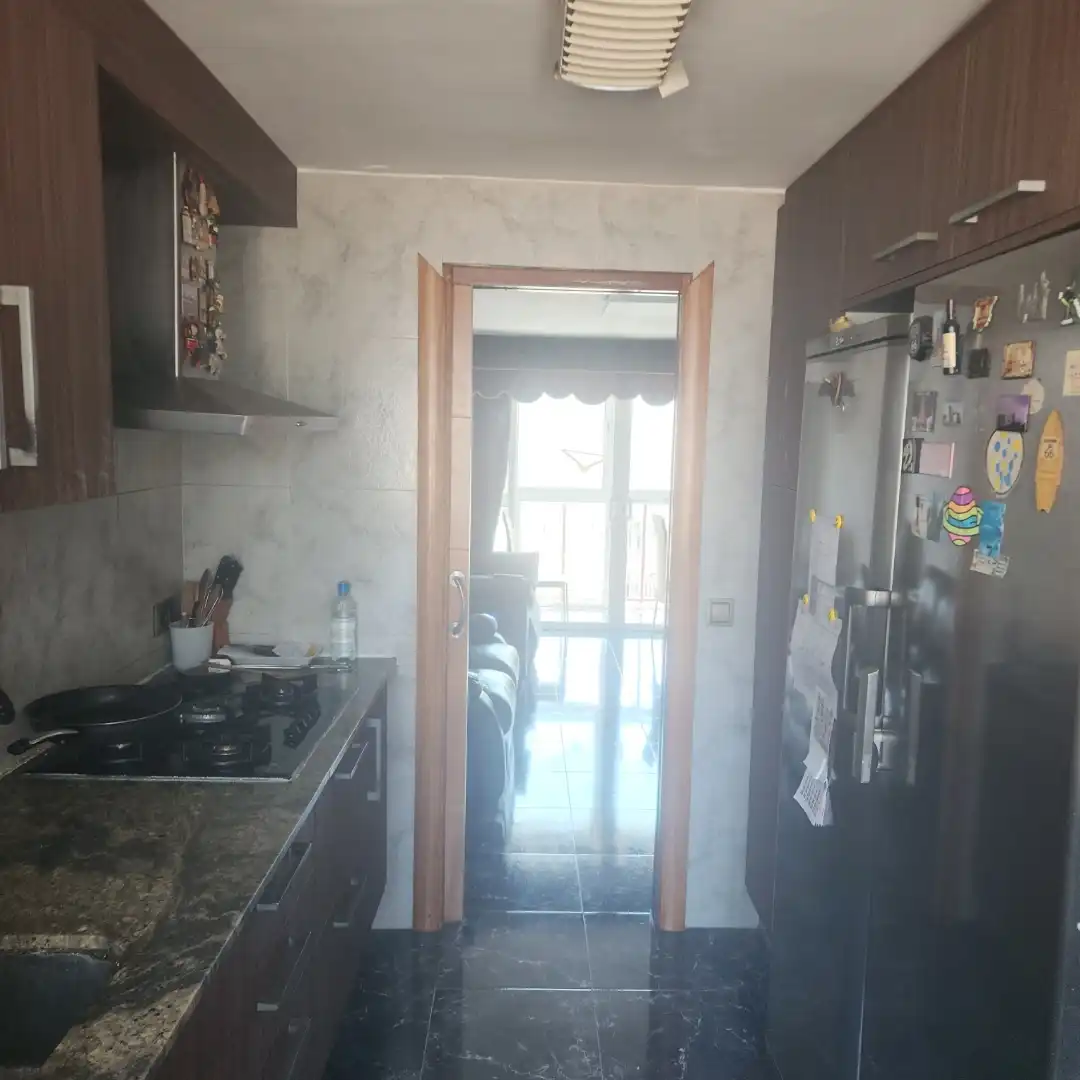 Kitchen of Flat for sale in L'Hospitalet de Llobregat  with Air Conditioner and Balcony